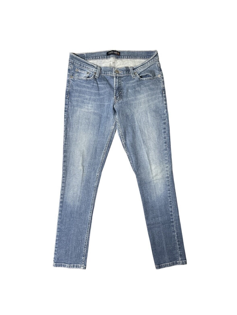 Vintage Y2K Levi's Low Rise Straight Jeans Women's 13 M Medium Blue Wash Denim⁠